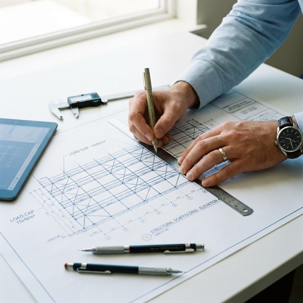 Engineering blueprint planning